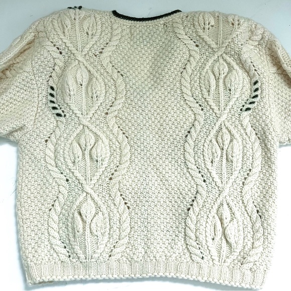 Vintage Obermeyer Wool Embroidered Cardigan Sweater - Picture 8 of 11